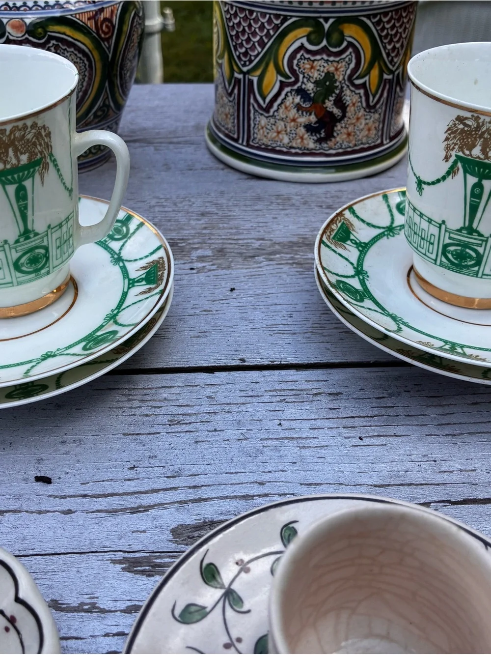 Vintage European Porcelain & Pottery Bundle - 7 Pieces (Lomonosov & Coimbra)